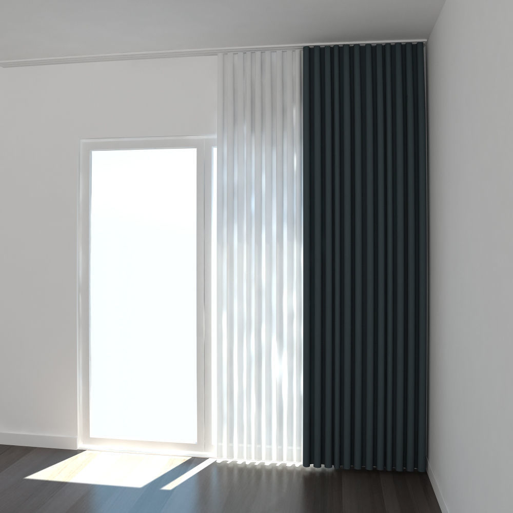 Curtain 01 3D model_1