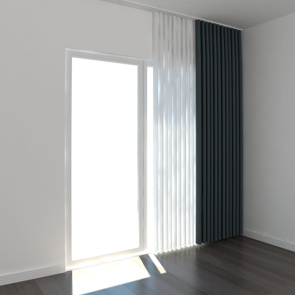 Curtain 01 3D model_2