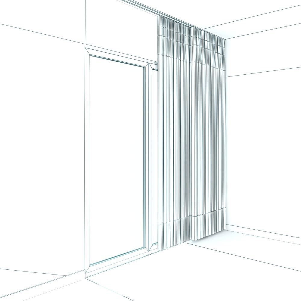 Curtain 01 3D model_4