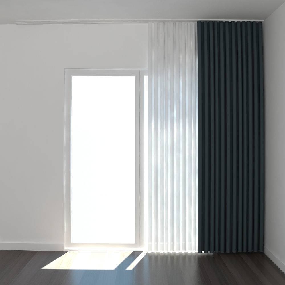 Curtain 01 3D model_3