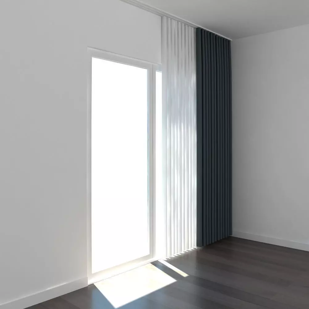 Curtain 01 3D model_0