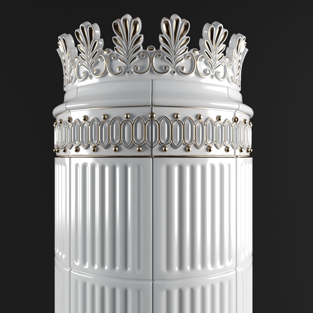 Majolica stove 3D model_9