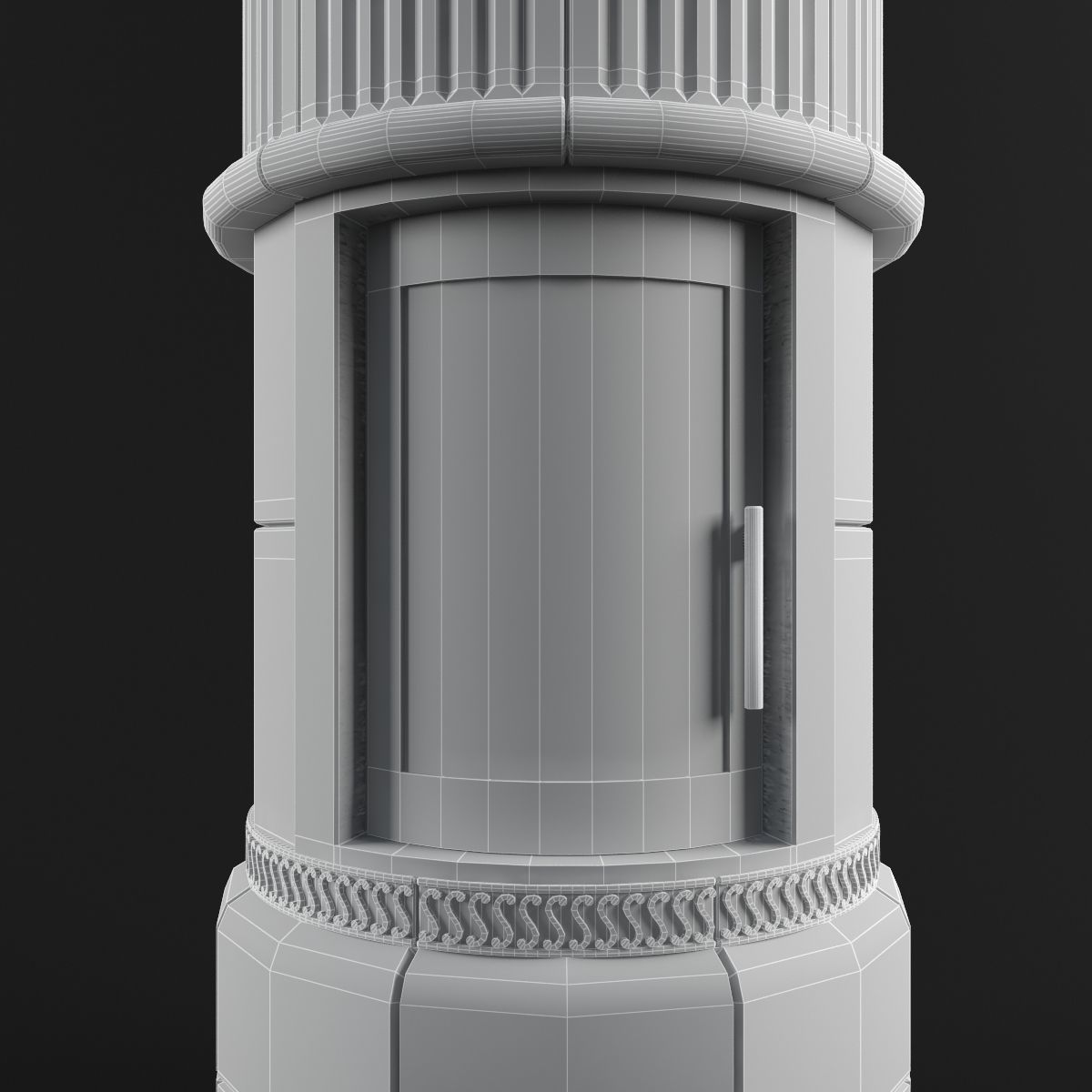 Majolica stove 3D model_6