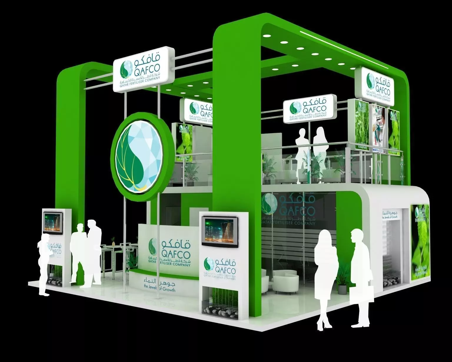 exhibition stand 3D model_0