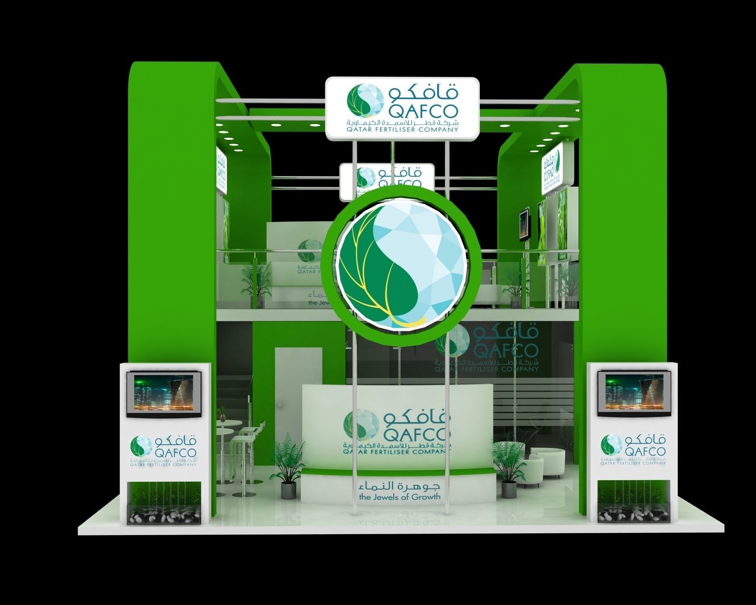 exhibition stand 3D model_2