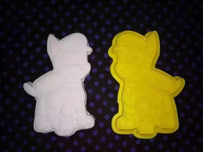 Paw Patrol CHASE Cookie Cutter 3D print model