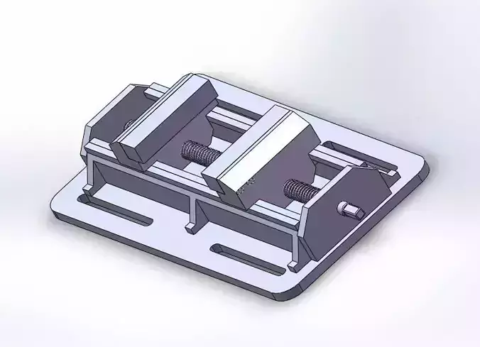 vise metal bracket with two screws