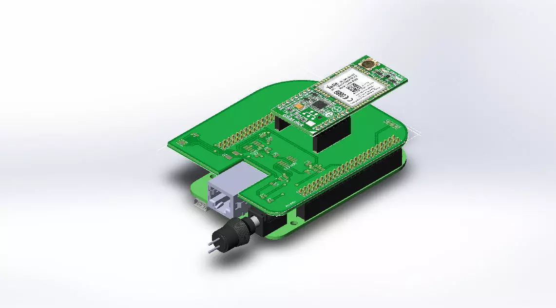 Beaglebone microcontroller board Free 3D model