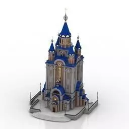 CHURCH Free low-poly 3D model