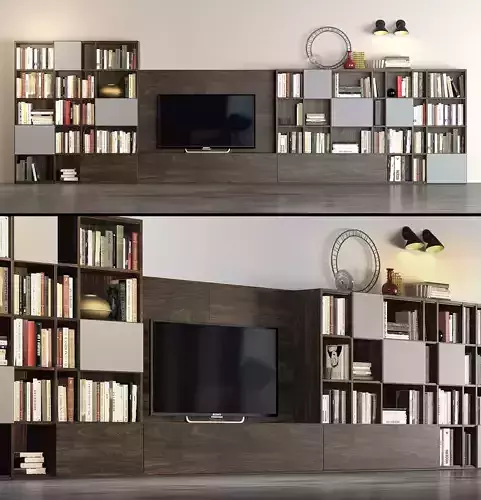 novamobili SET bookcases for living room with tv bedroom furniture sets home
