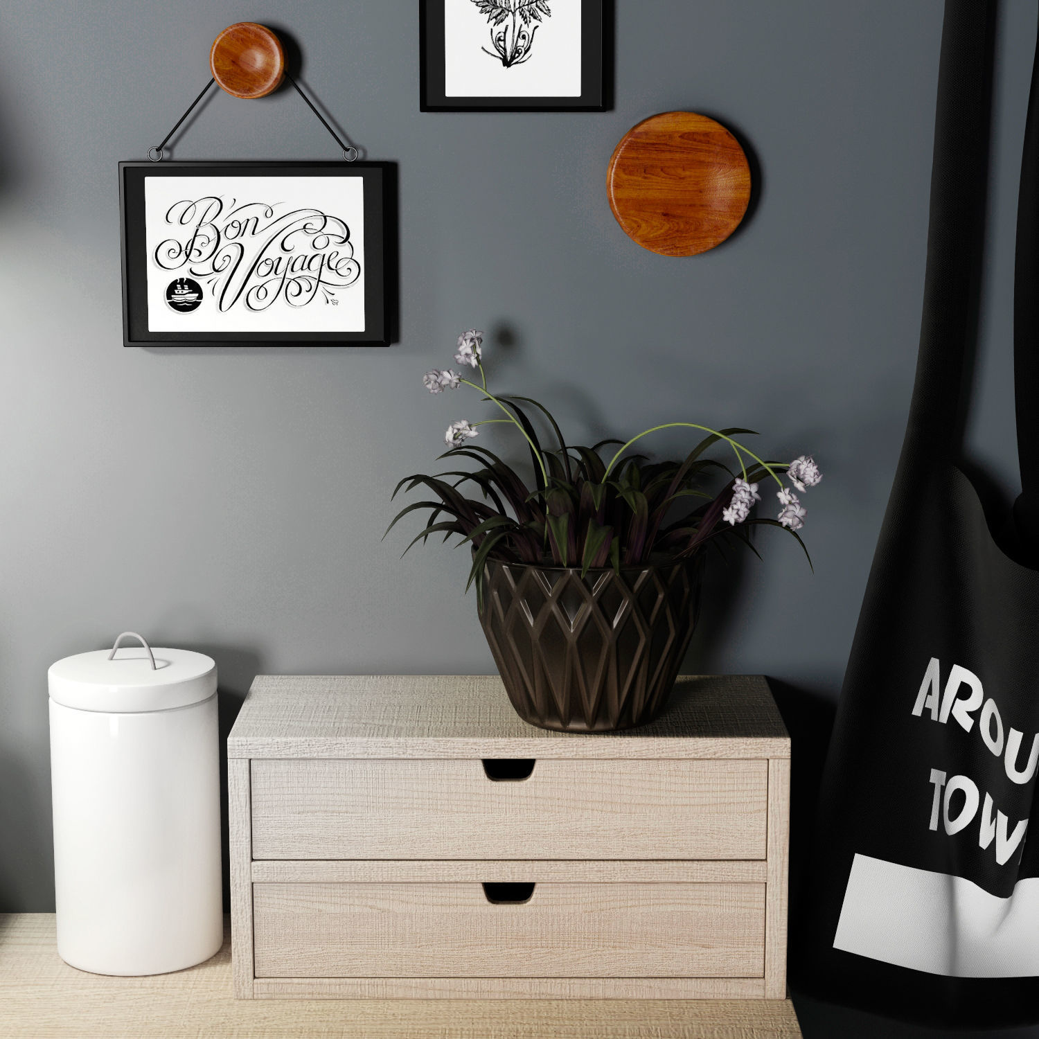 workplace loft 3D model_5