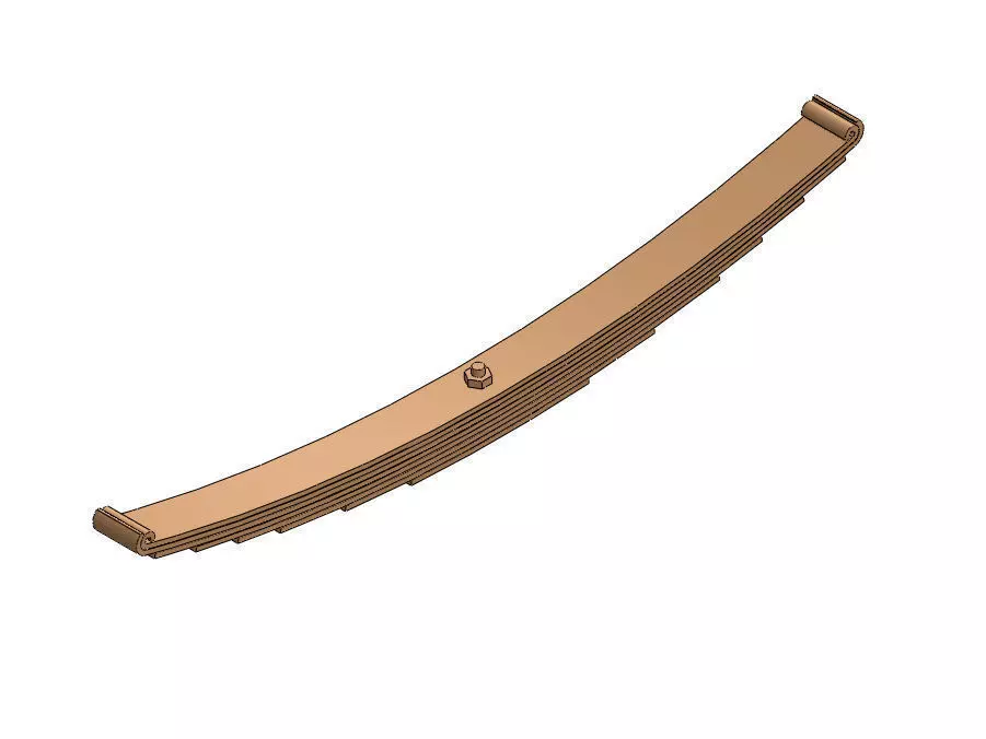 Rear Leaf Suspension Free 3D model