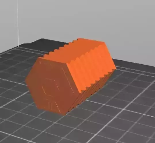 25MM HEX Crate Hollow Half Length