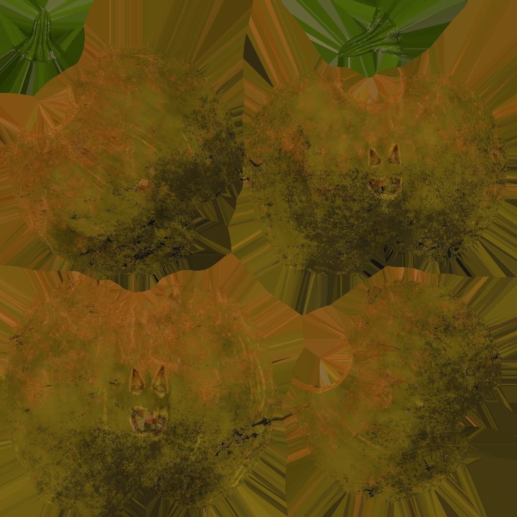 Pumpkin - Shoot or Break Low-poly 3D model_2