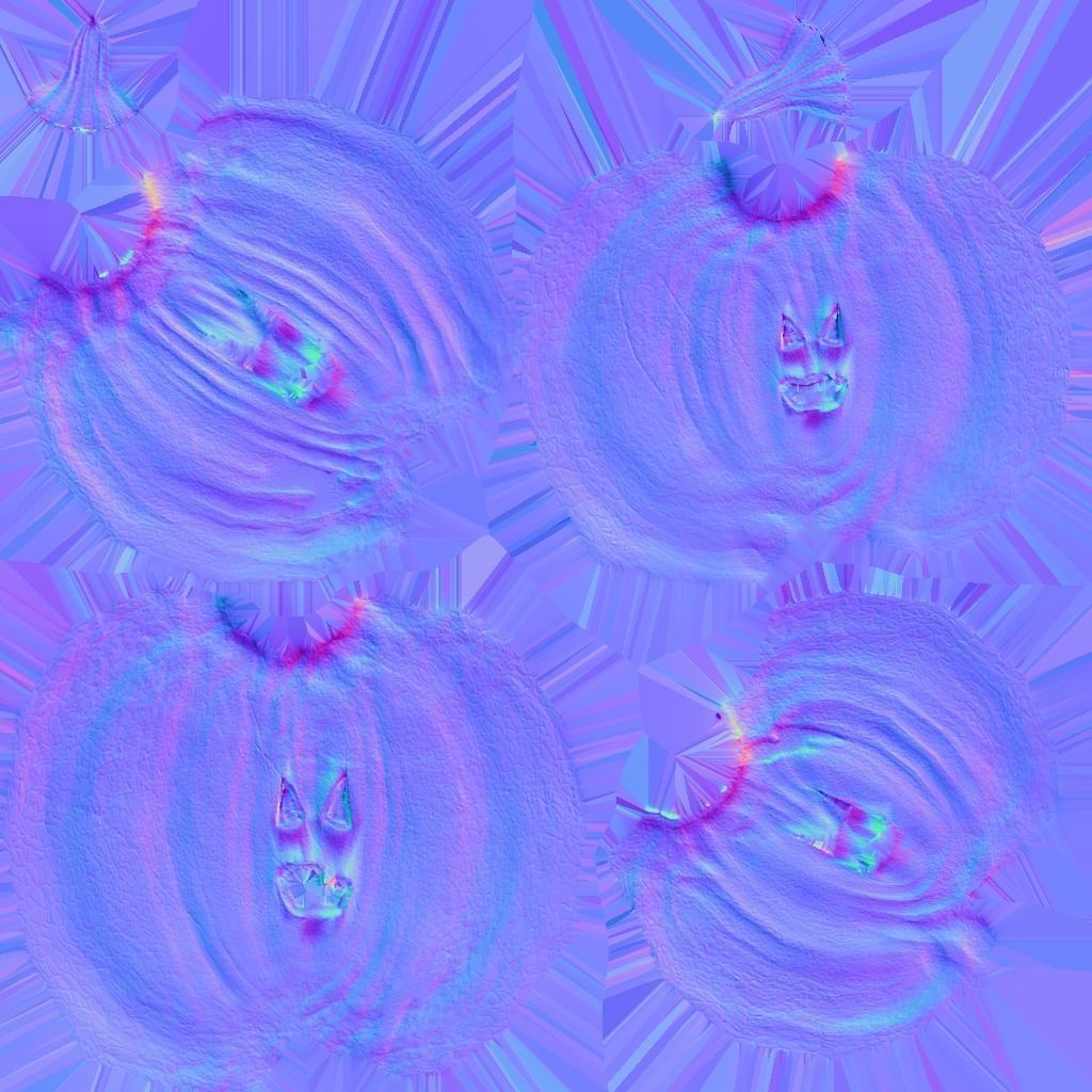 Pumpkin - Shoot or Break Low-poly 3D model_3