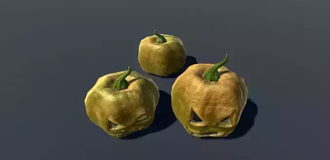 Pumpkin - Shoot or Break Low-poly 3D model