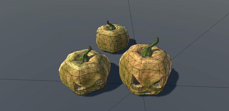 Pumpkin - Shoot or Break Low-poly 3D model_4