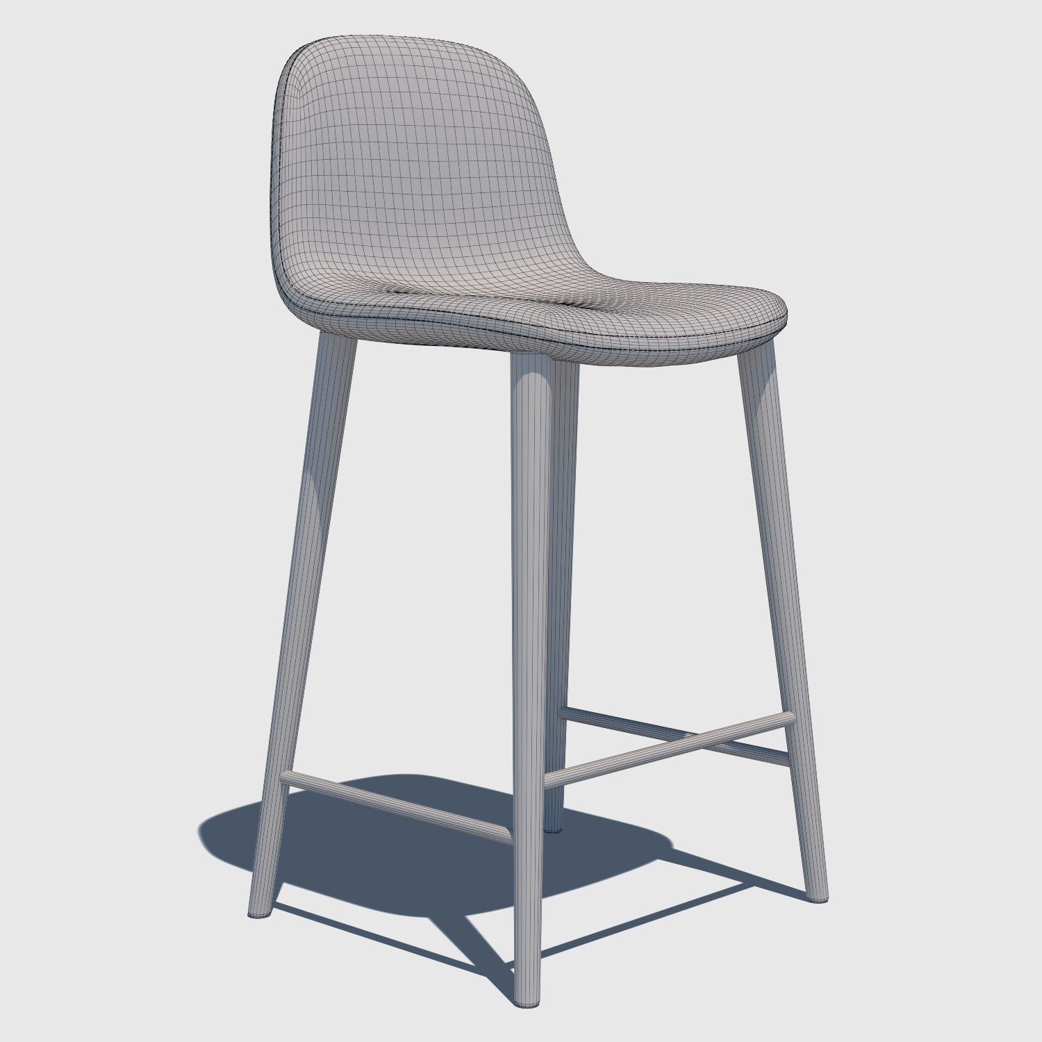 Bar Stool Chair 3D model_2