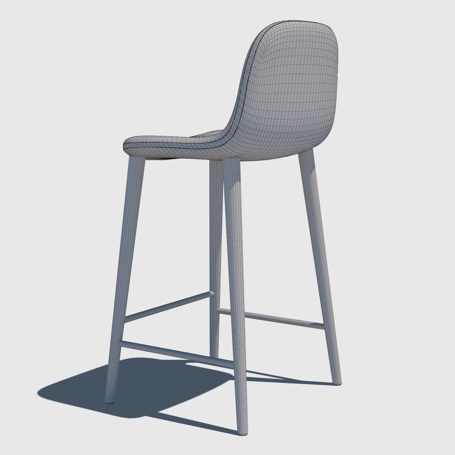 Bar Stool Chair 3D model_5