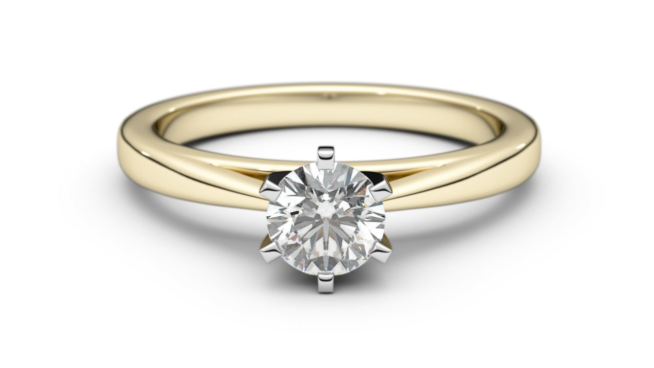 Set from Ten Solitaire Ring 3D print model_8