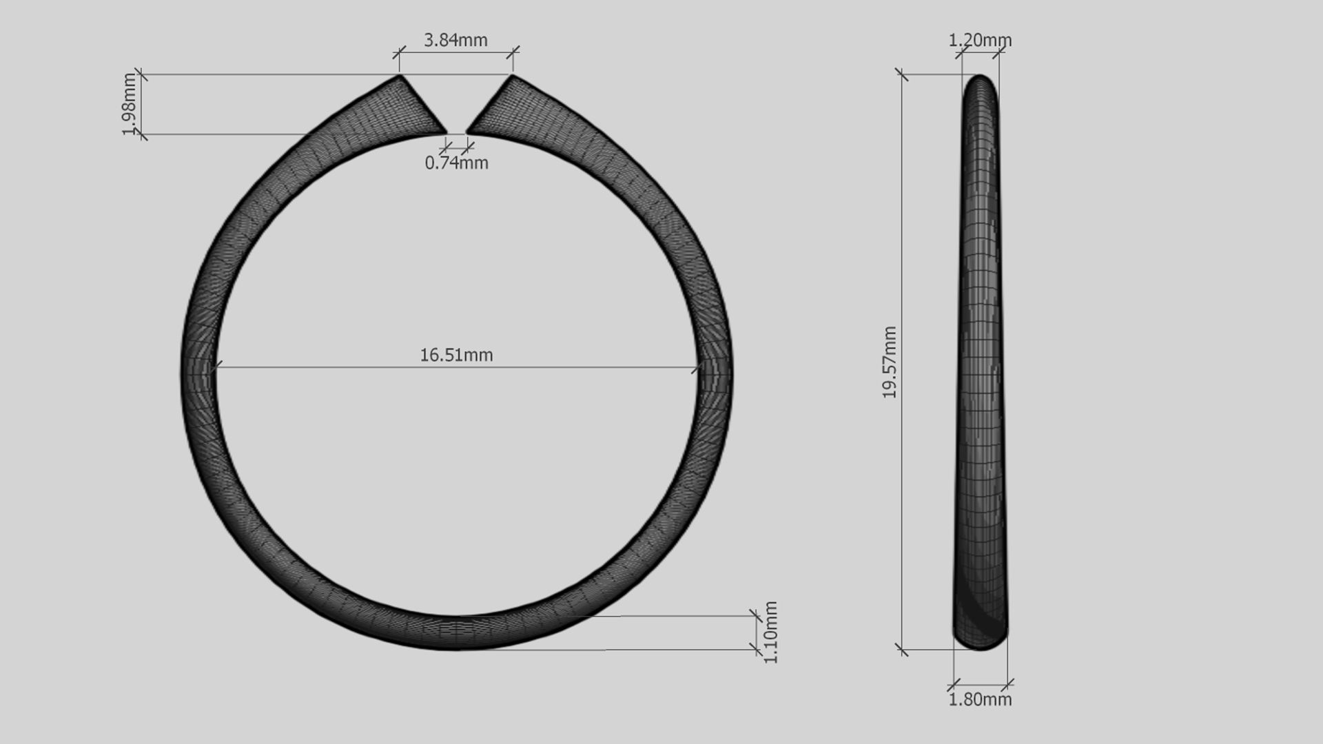 Set from Nine Solitaire Ring 3D print model_5