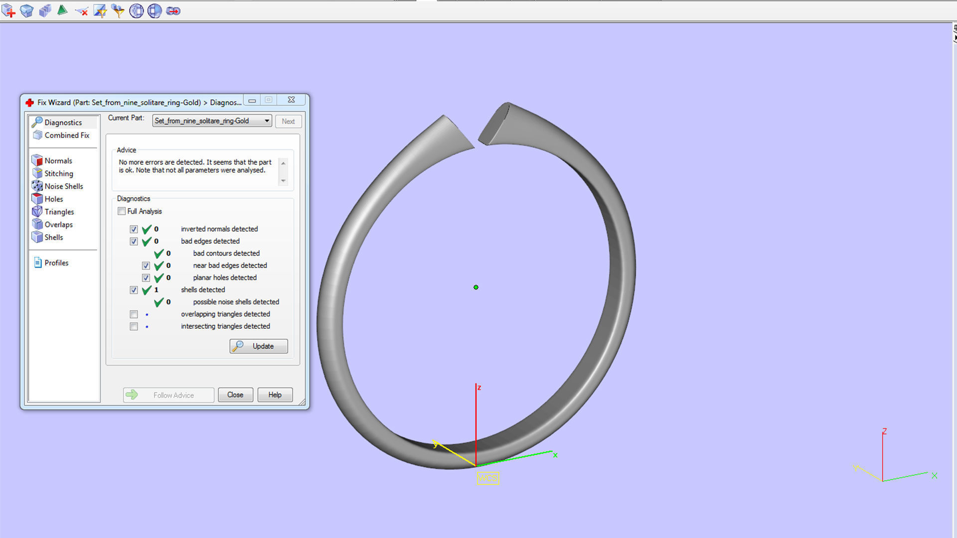 Set from Nine Solitaire Ring 3D print model_9