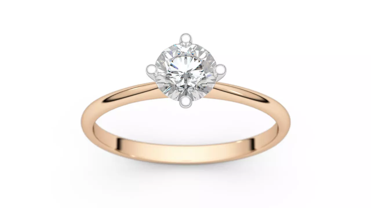 Set from Nine Solitaire Ring 3D print model_0