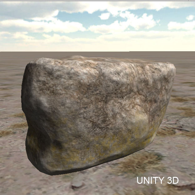 Natural Rock Free low-poly 3D model_5