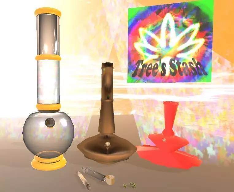 Trees Stoner Stash Low-poly 3D model_0