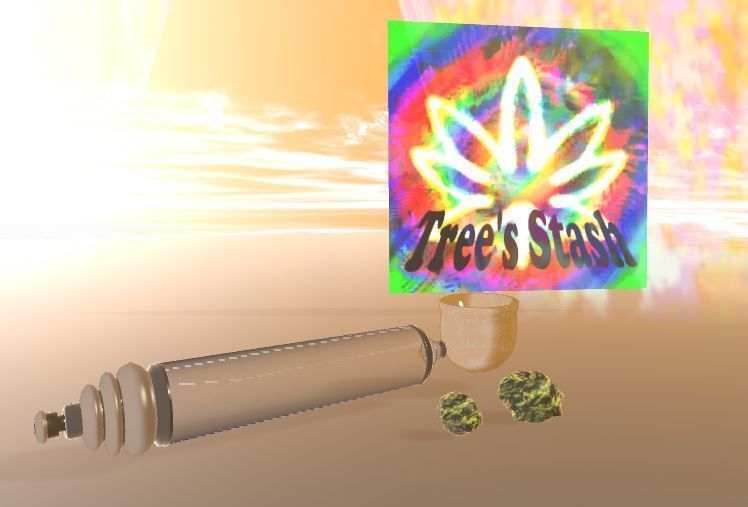 Trees Stoner Stash Low-poly 3D model_4