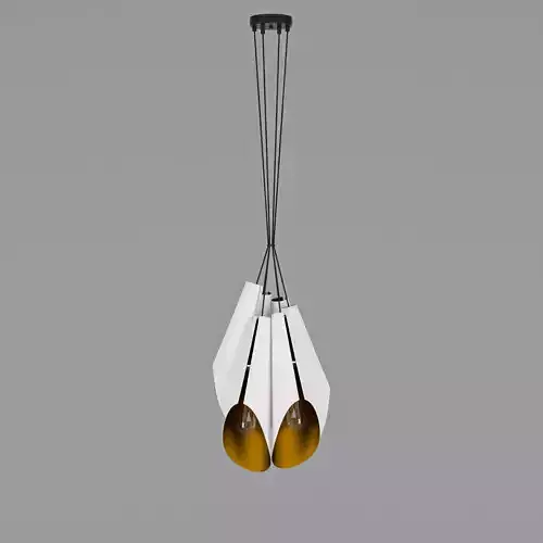 Lampa Zwis Zyrandol Calyx white 3D model