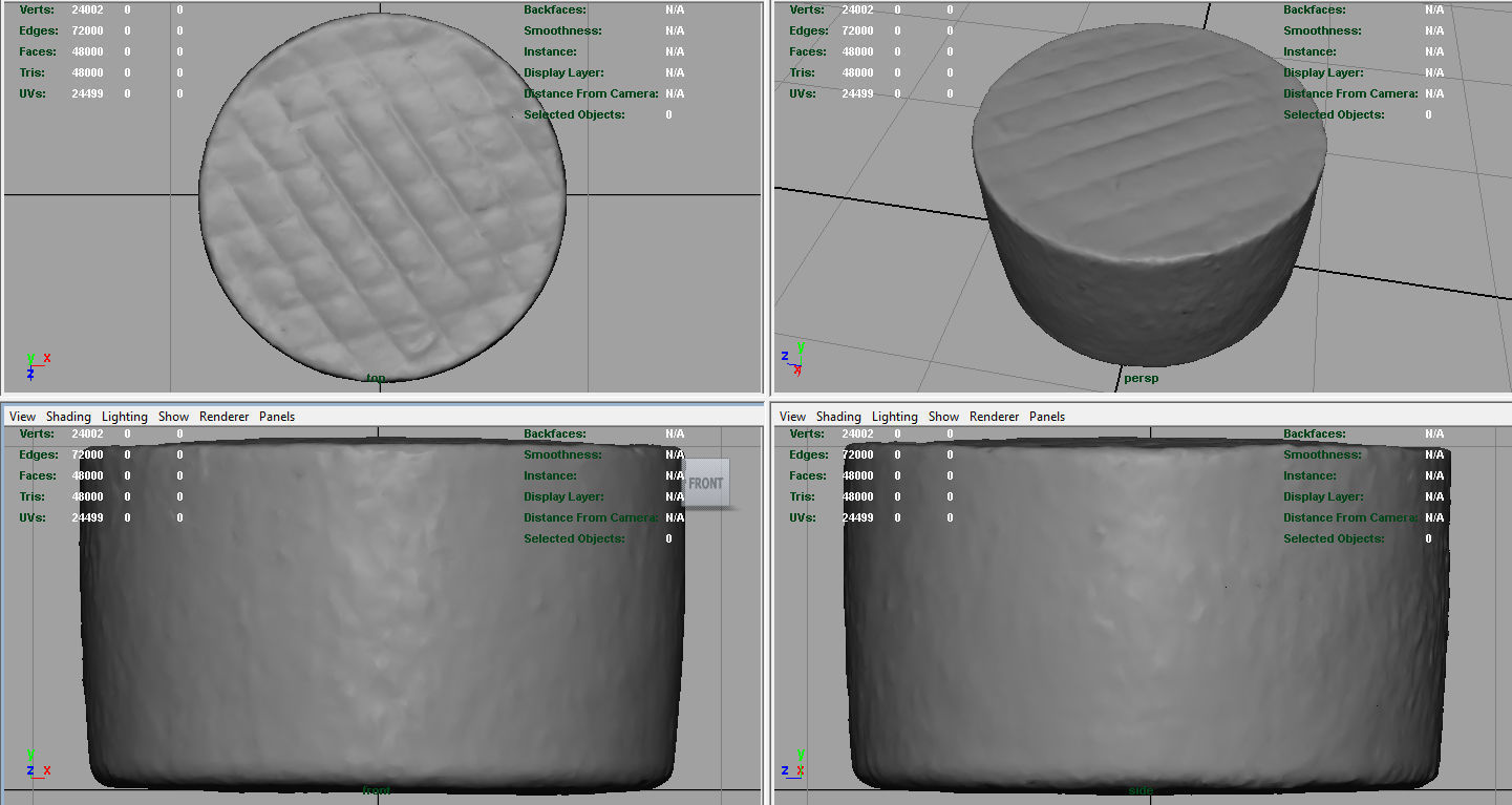 Goat Cheese Low-poly 3D model_8