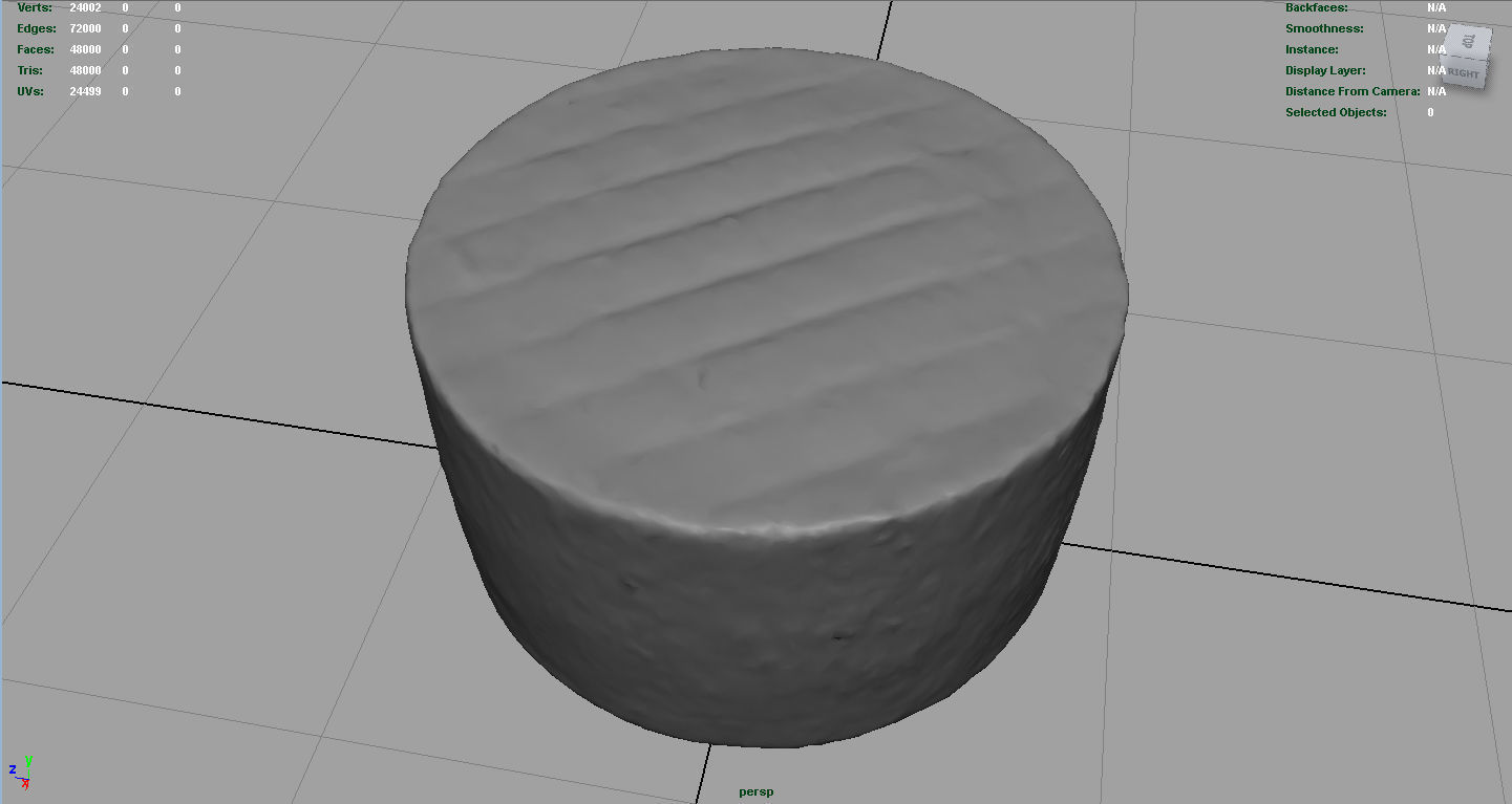Goat Cheese Low-poly 3D model_3