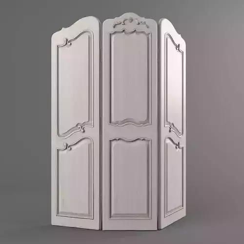 Wooden folding screen