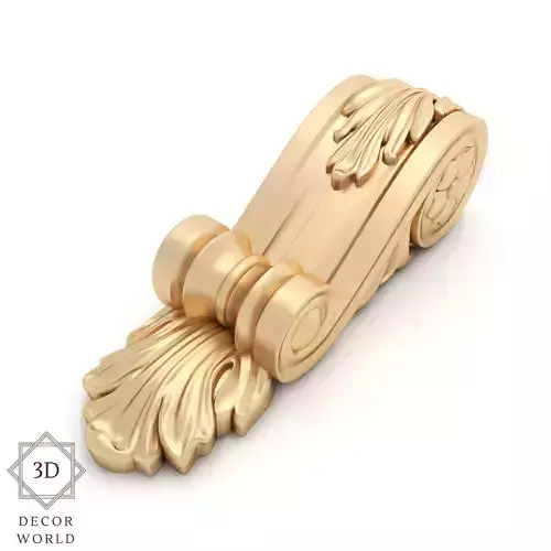 Corbel 6 golden doorknob