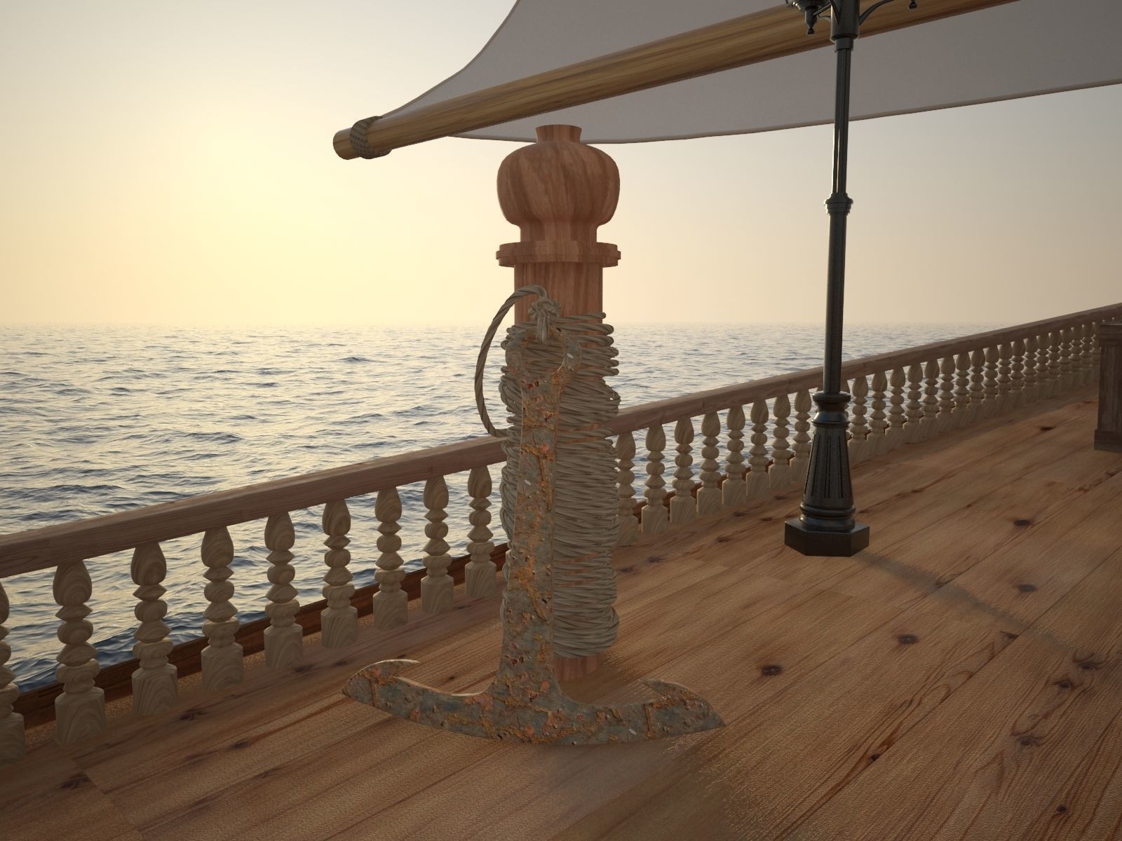 High detalization boat 3D model_6