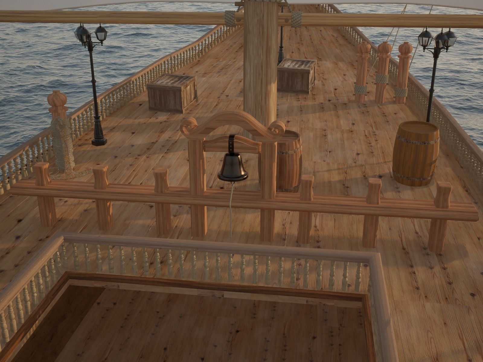 High detalization boat 3D model_2