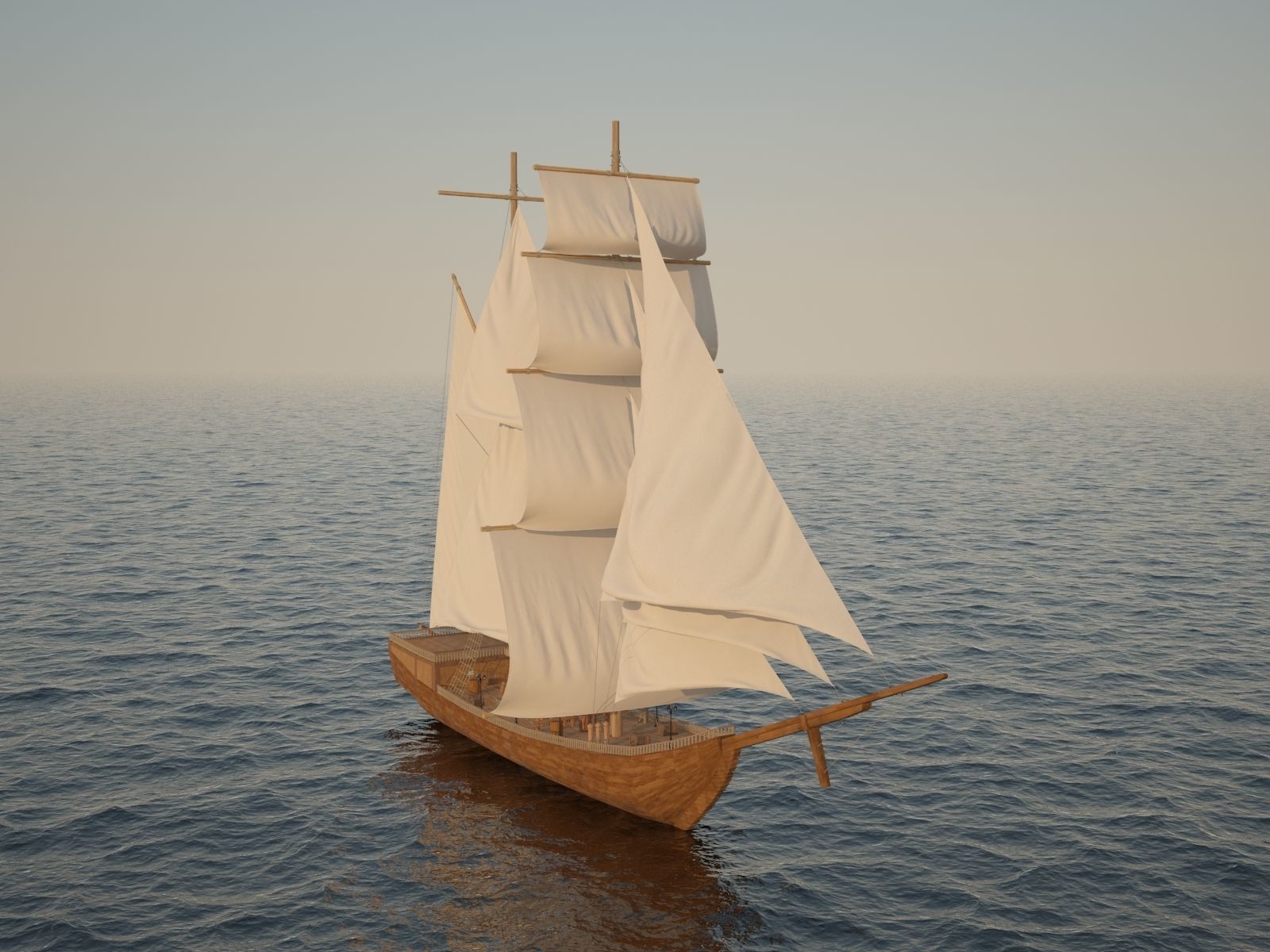 High detalization boat 3D model_8