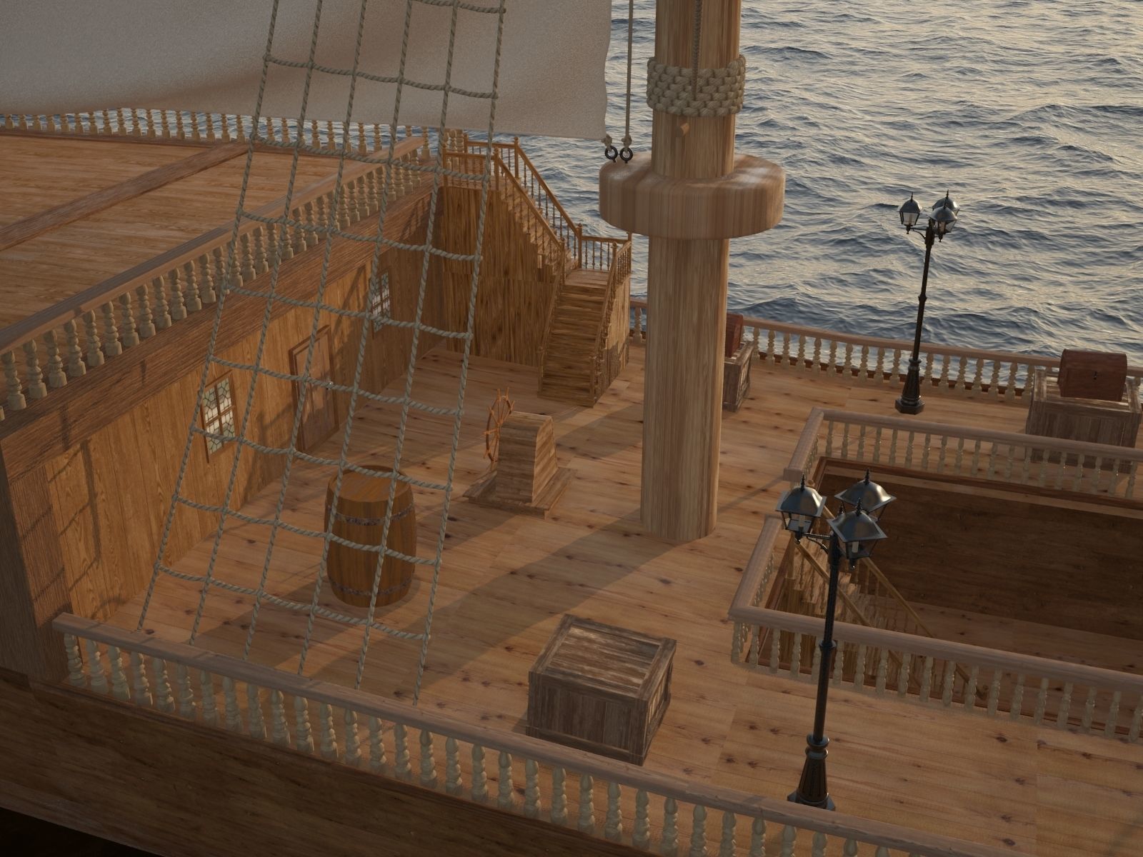 High detalization boat 3D model_15