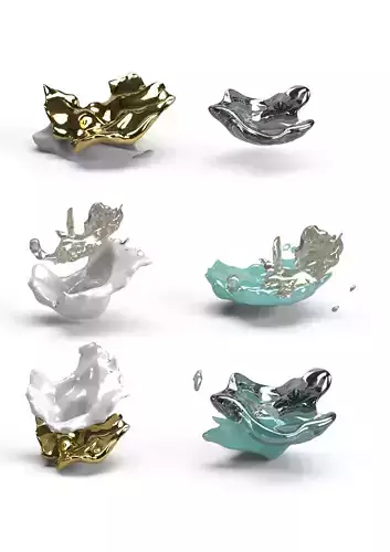 FLUID Delicate vortex 3D model