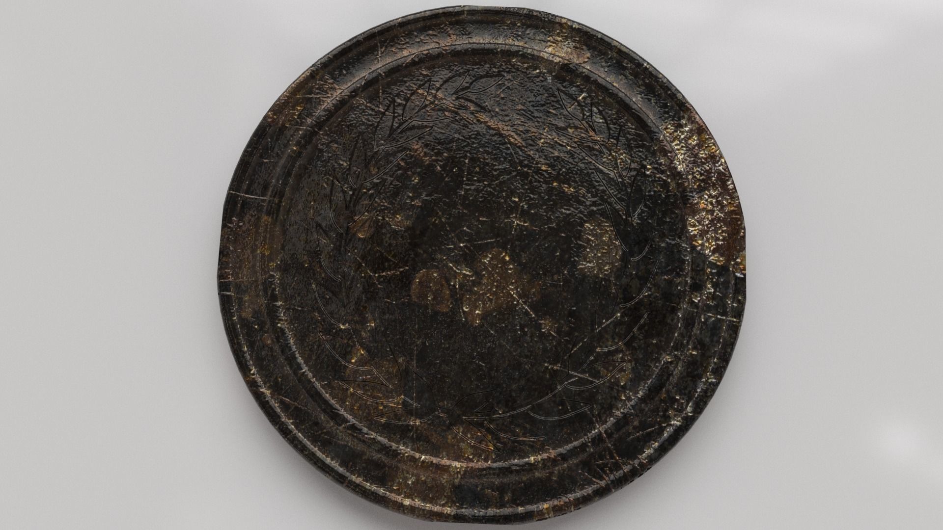 Old Coin - Artifact Low-poly 3D model_31