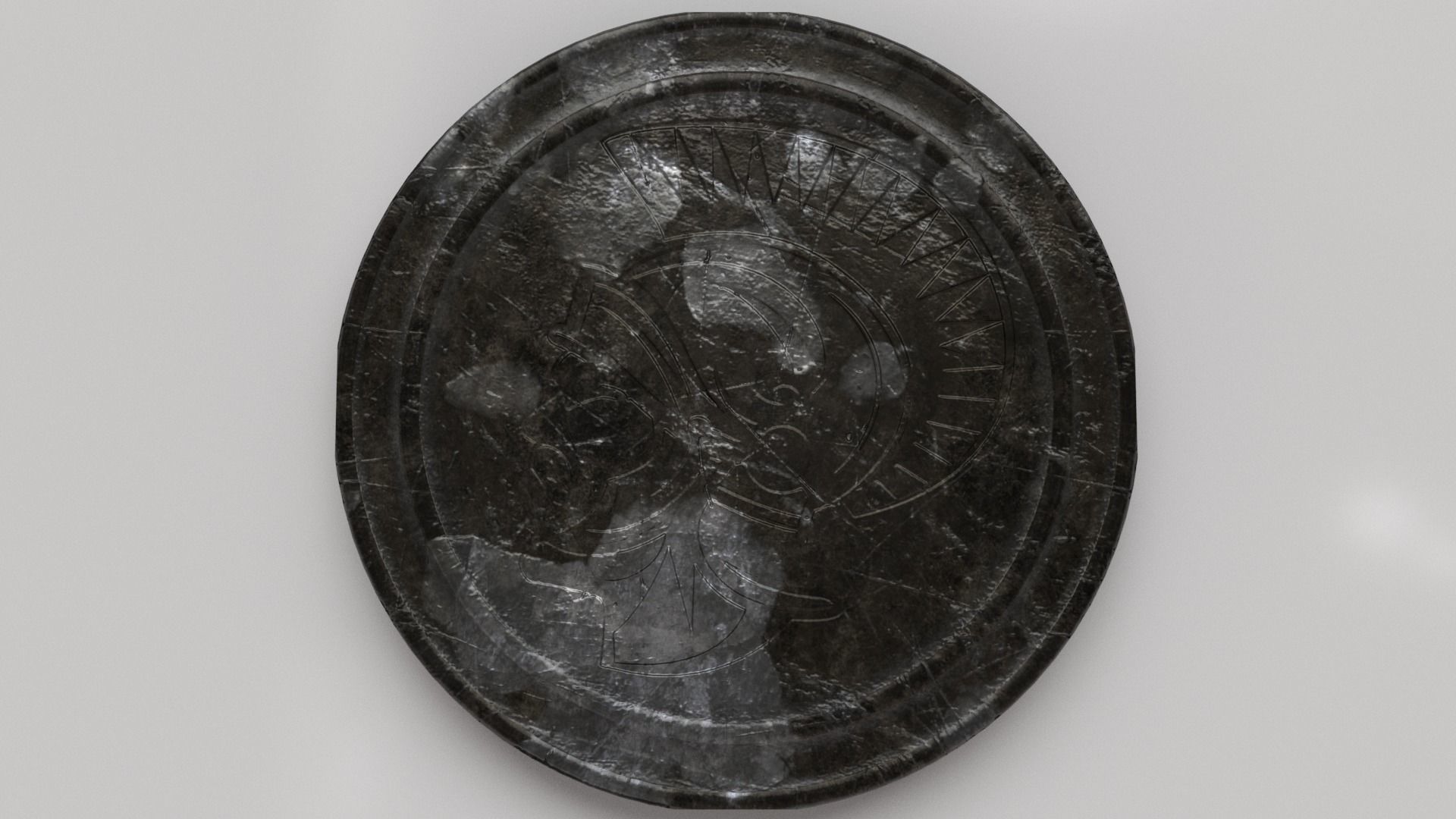 Old Coin - Artifact Low-poly 3D model_23