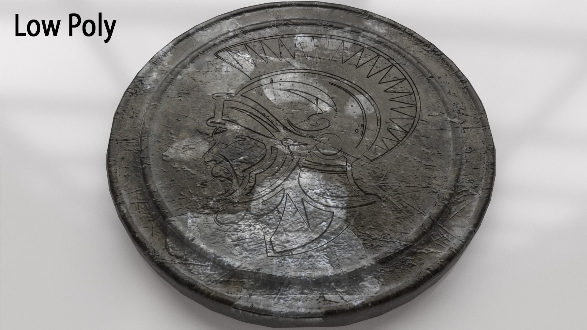 Old Coin - Artifact Low-poly 3D model_26