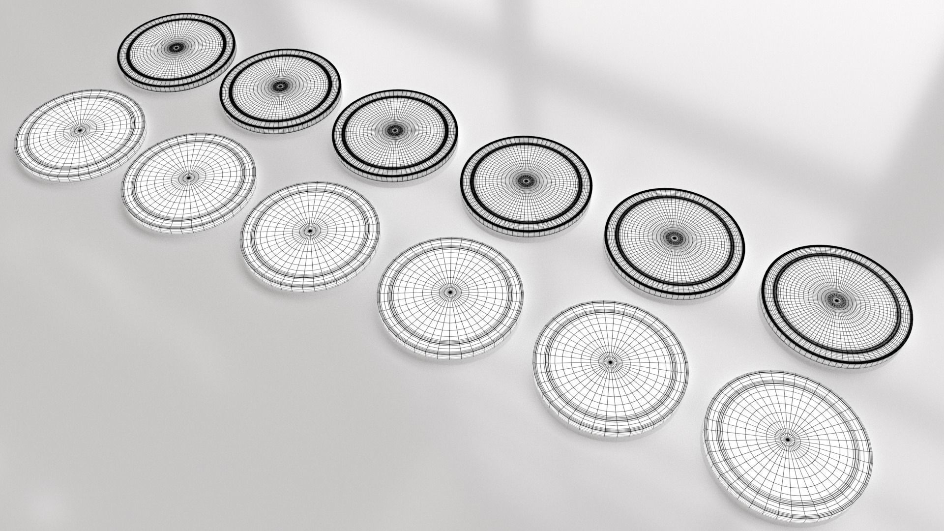 Old Coin - Artifact Low-poly 3D model_4