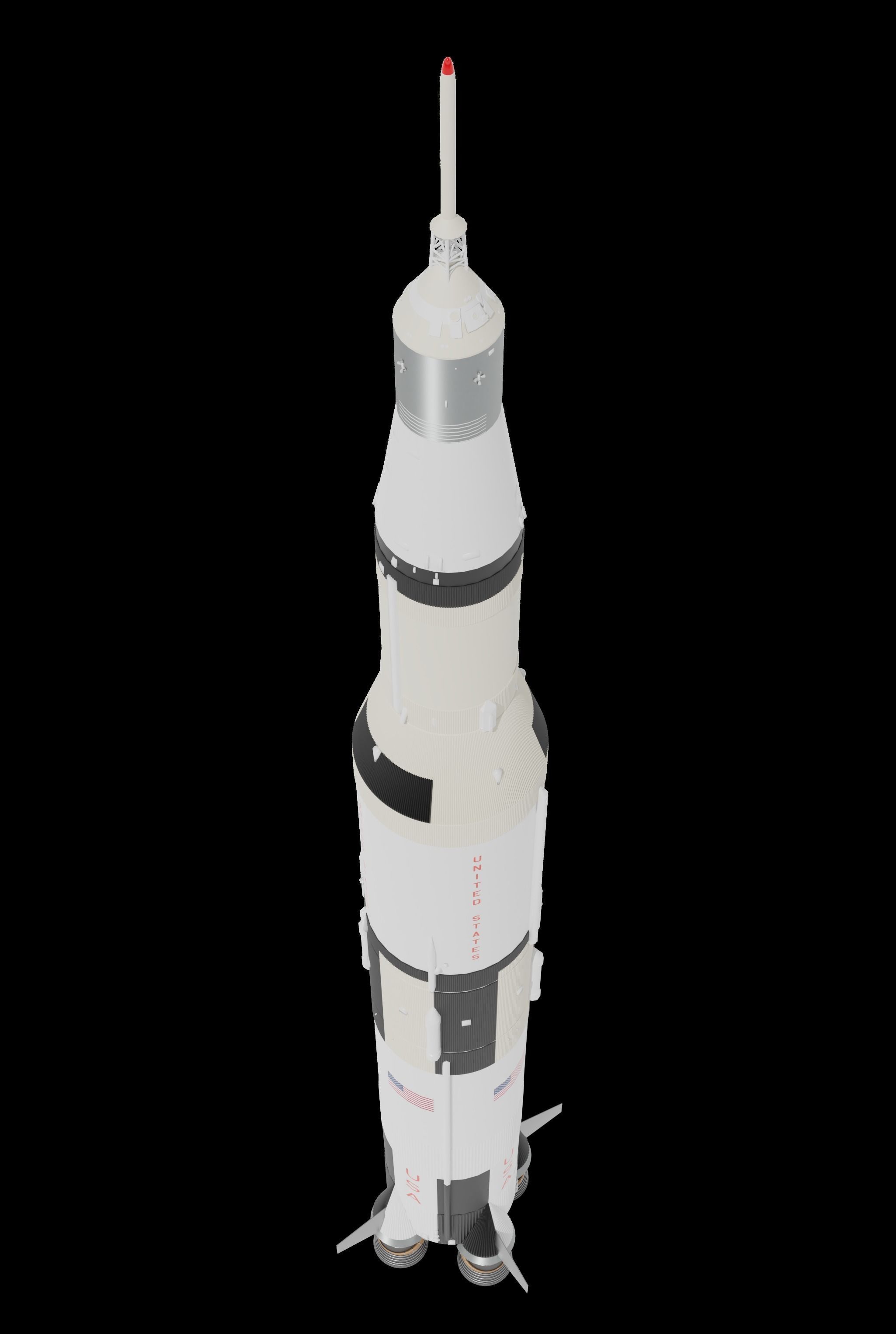 Saturn V Free 3D model_2