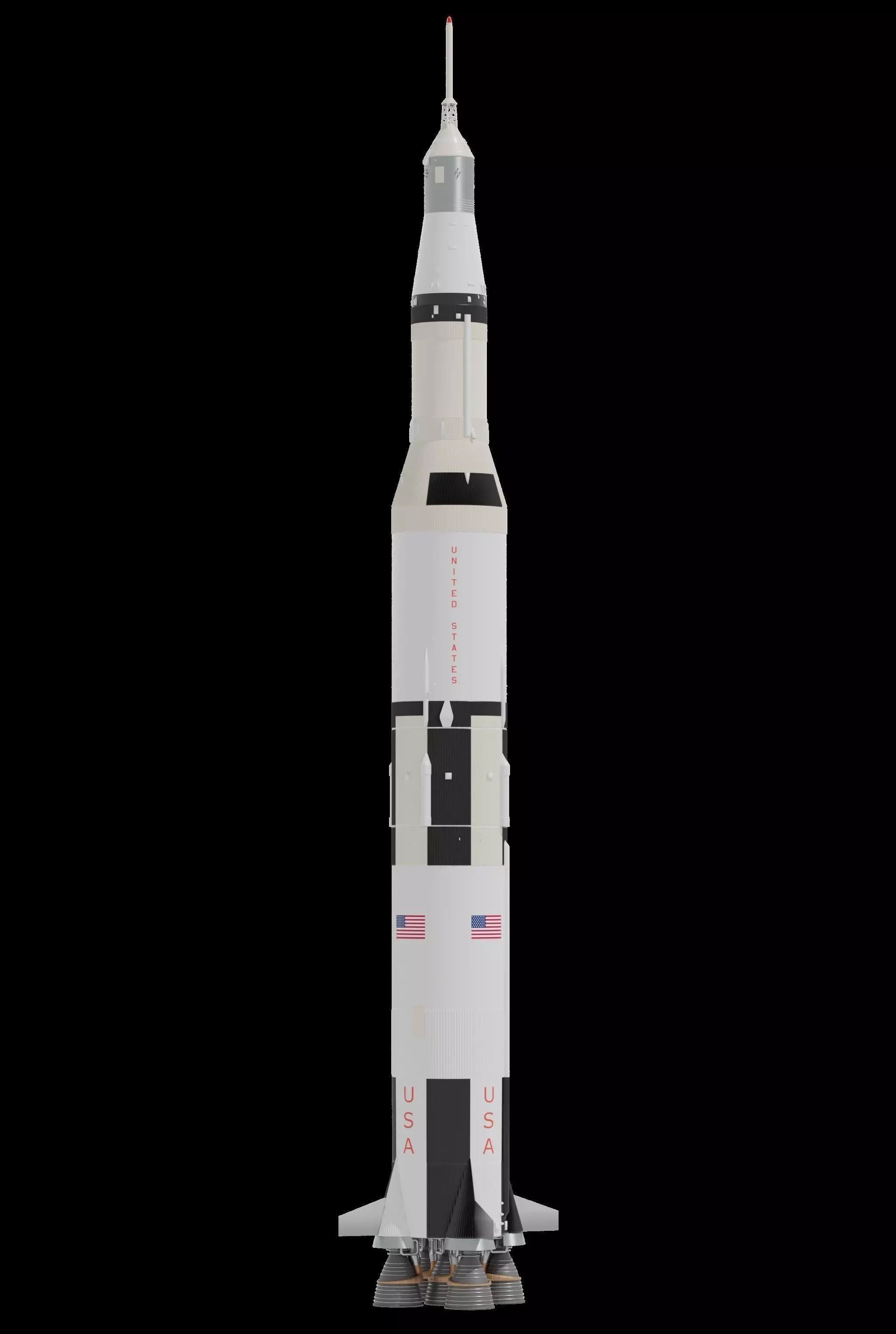 Saturn V Free 3D model_0