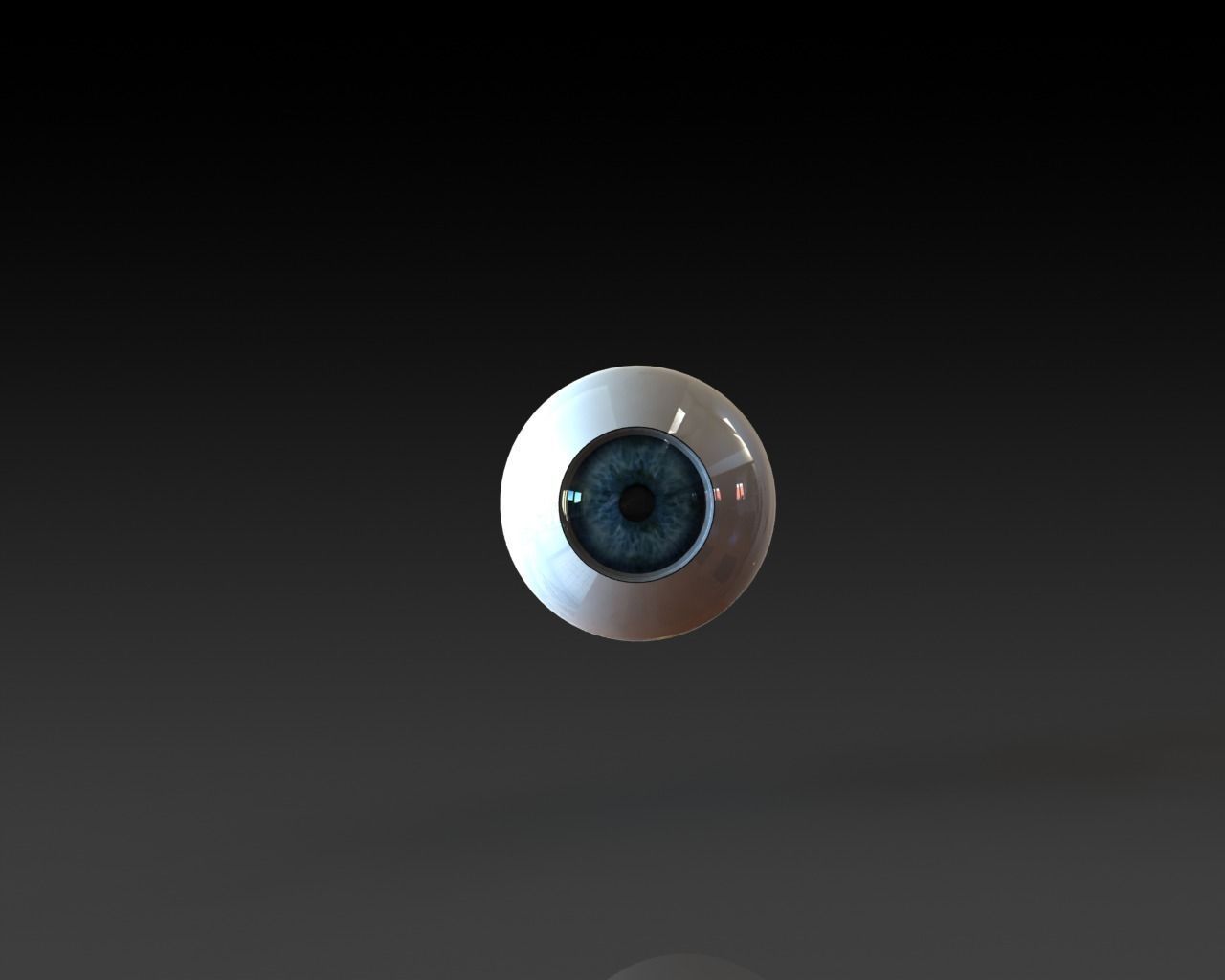 eye silver Free 3D model_0