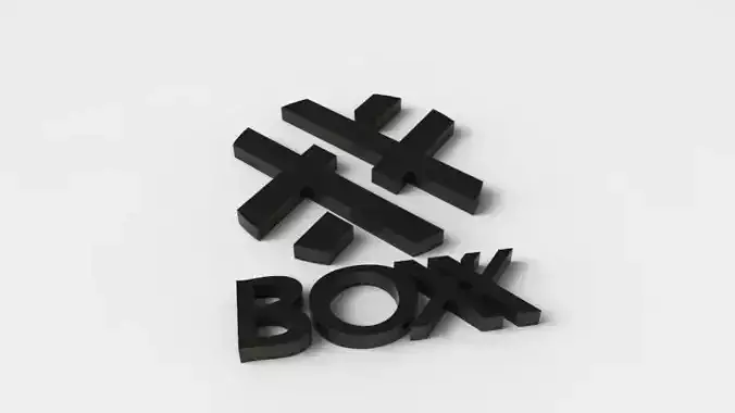 BOXX LOGO Outline Free 3D model