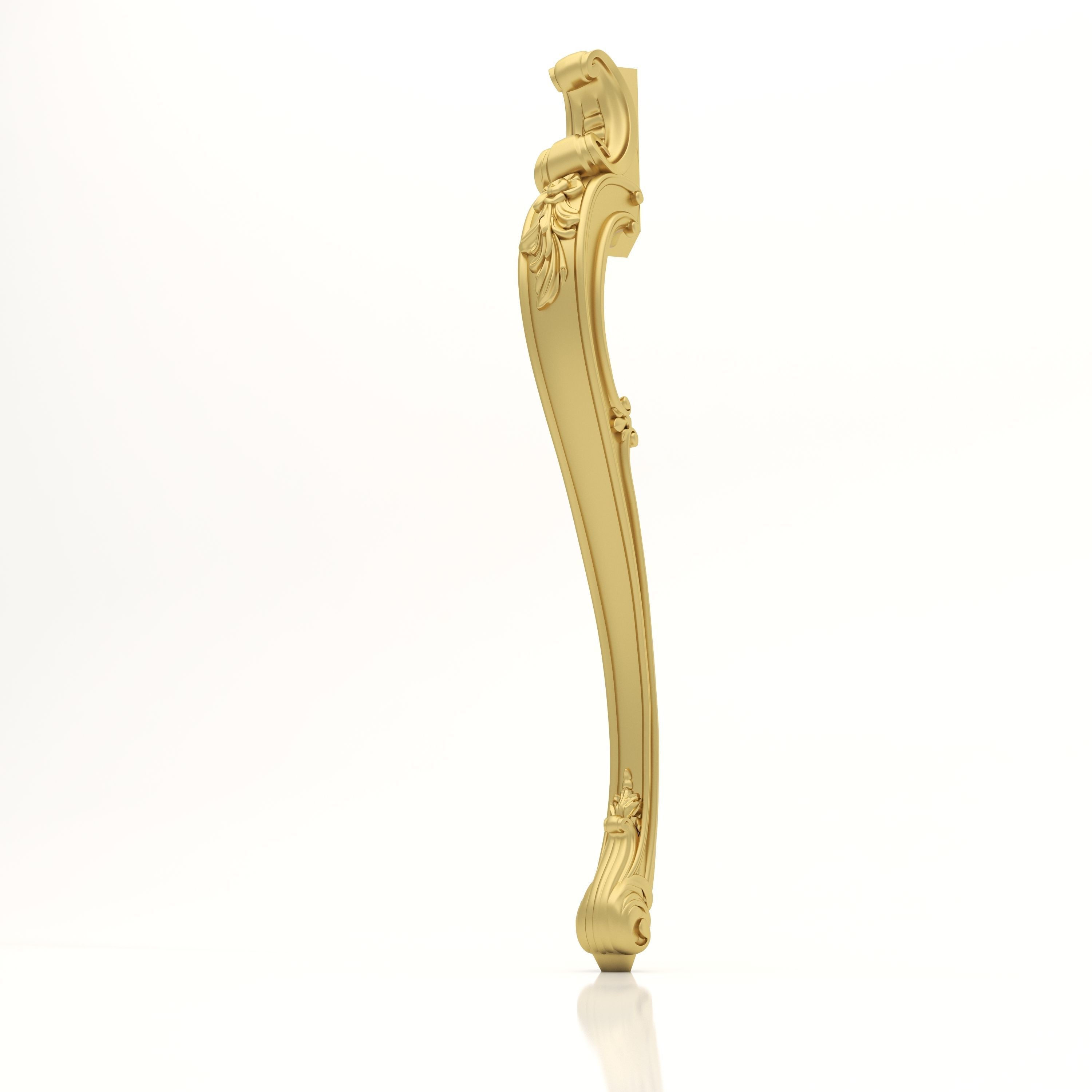 Cnc Furniture Leg 5 3D model_2