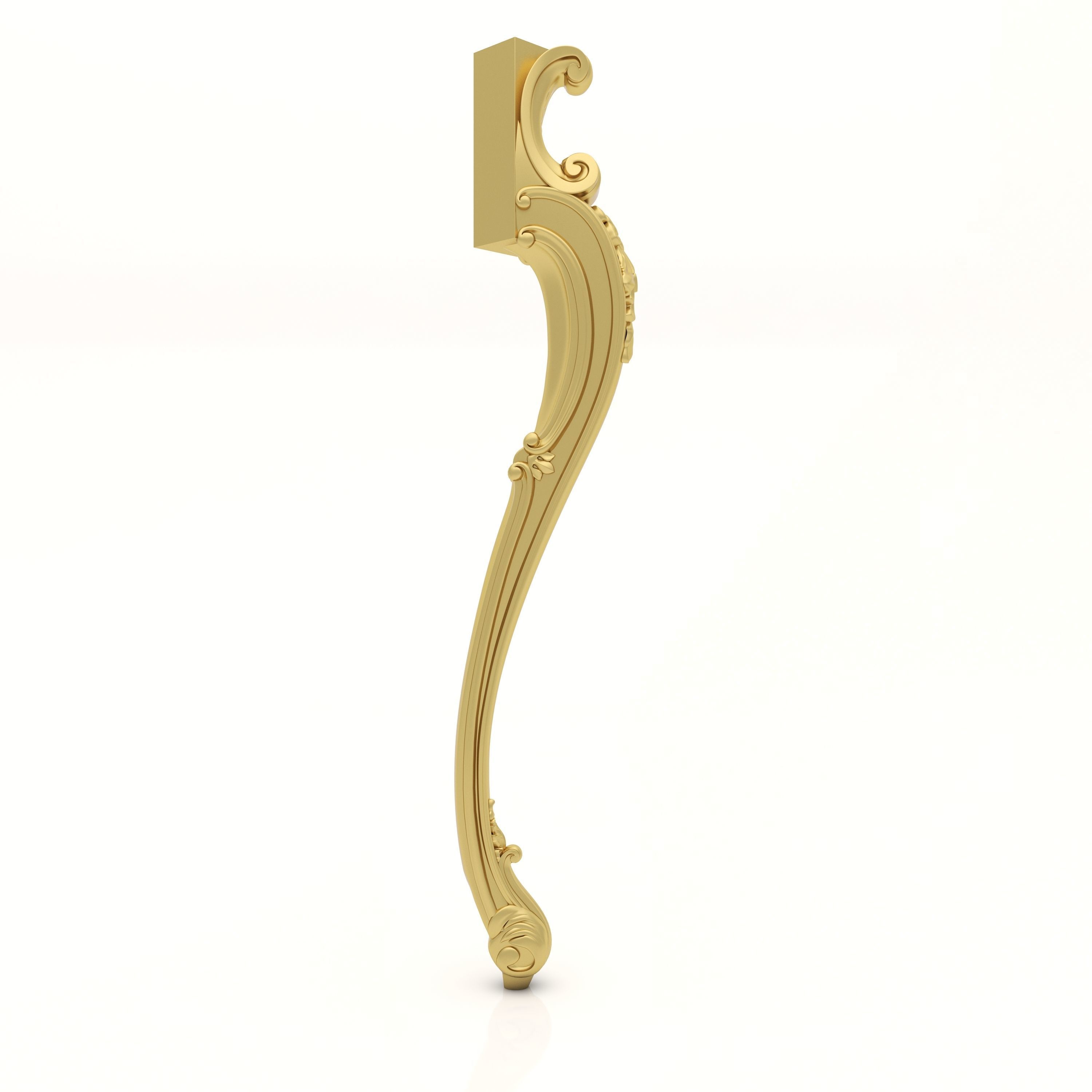 Cnc Furniture Leg 5 3D model_4